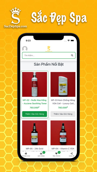 Emulate iPhone app Sắc Đẹp Spa using MyAndroid Emulate iPhone app Sắc Đẹp Spa using MyAndroid