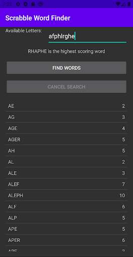 Run android online APK Scrabble Word Finder from MyAndroid or emulate Scrabble Word Finder using MyAndroid Run android online APK Scrabble Word Finder from MyAndroid or emulate Scrabble Word Finder using MyAndroid
