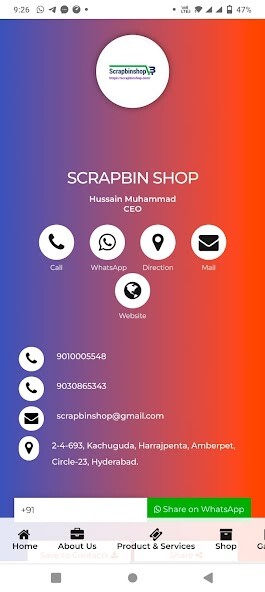 Run android online APK Scrapbin Shop from MyAndroid or emulate Scrapbin Shop using MyAndroid
