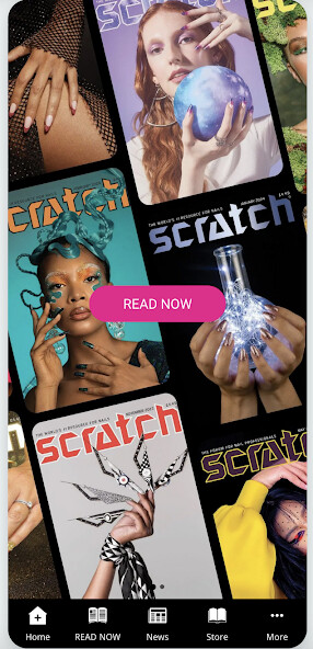 Emulate iPhone app Scratch Magazine using MyAndroid