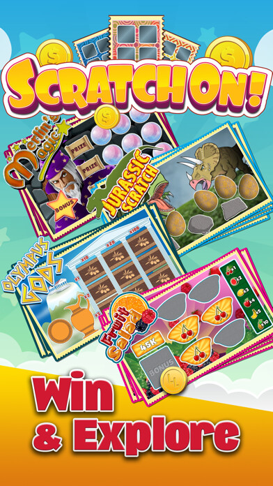 Emulate iPhone app Scratch On! Card Scratch Mania using MyAndroid