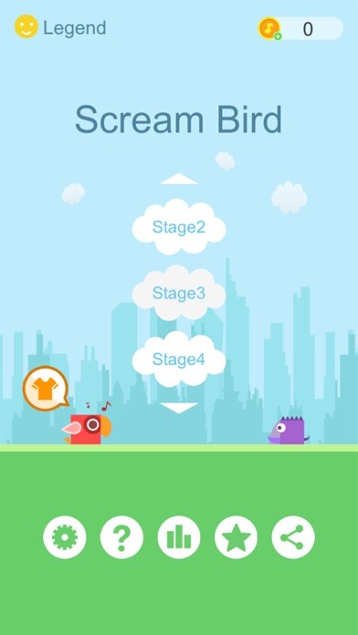 Emulate iPhone app Scream Bird - new voice control game using MyAndroid Emulate iPhone app Scream Bird - new voice control game using MyAndroid