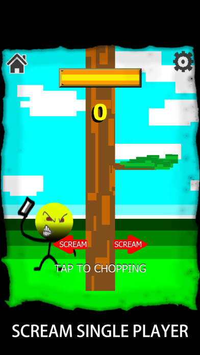 Emulate iPhone app Scream Timbernote:the game of voice controller using MyAndroid