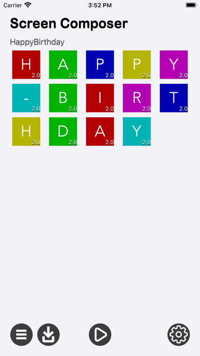 Emulate iPhone app Screen Composer using MyAndroid