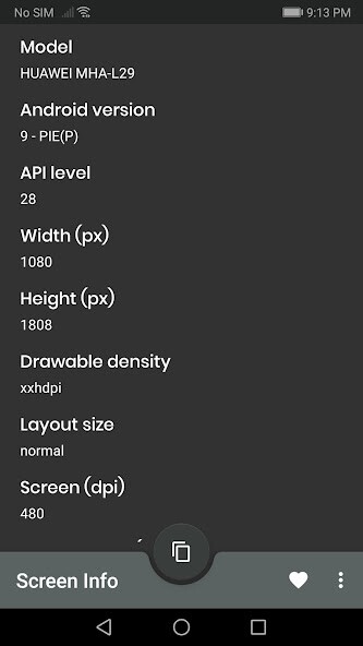 Run android online APK Screen Info / Display Info from MyAndroid or emulate Screen Info / Display Info using MyAndroid
