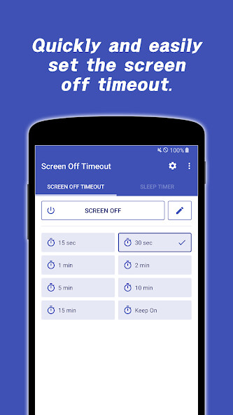 Emulate Android APK Screen Off Timeout