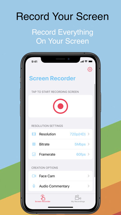 Emulate iPhone app Screen Recorder - Clips Editor using MyAndroid Emulate iPhone app Screen Recorder - Clips Editor using MyAndroid