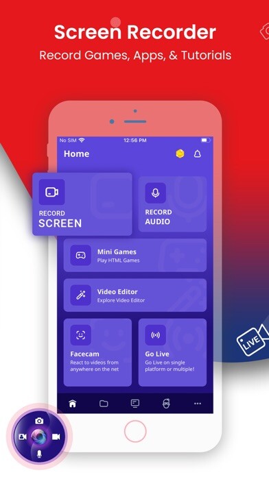 Emulate iPhone app Screen Recorder - Livestream using MyAndroid