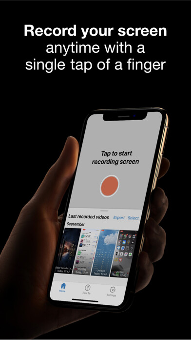 Emulate iPhone app Screen Recorder ™ Record Shot using MyAndroid