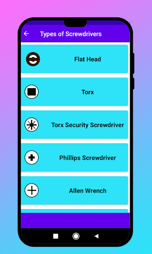 Run android online APK Screwdrivers Complete Guide from MyAndroid or emulate Screwdrivers Complete Guide using MyAndroid