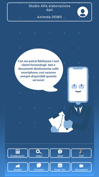 Emulate iPhone app Scriba Mascherpa e associati using MyAndroid