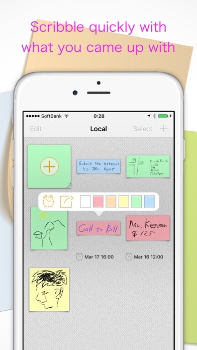 Emulate iPhone app ScribbleAlarm Simple Reminder using MyAndroid Emulate iPhone app ScribbleAlarm Simple Reminder using MyAndroid