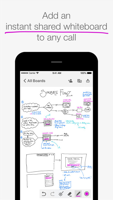 Emulate iPhone app Scribble Together Whiteboard using MyAndroid Emulate iPhone app Scribble Together Whiteboard using MyAndroid