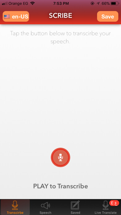 Emulate iPhone app Scribe Live using MyAndroid