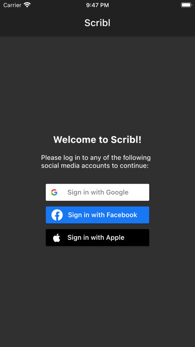 Emulate iPhone app Scribl - Easy Journaling using MyAndroid Emulate iPhone app Scribl - Easy Journaling using MyAndroid