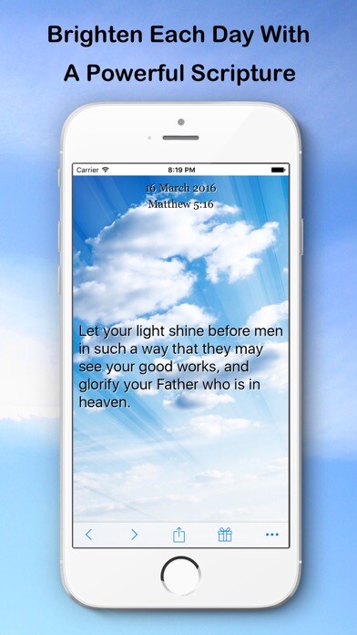Emulate iPhone app Scripture of the Day (NASB Version) using MyAndroid