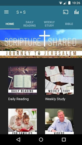Emulate iPhone app Scripture + Shared using MyAndroid