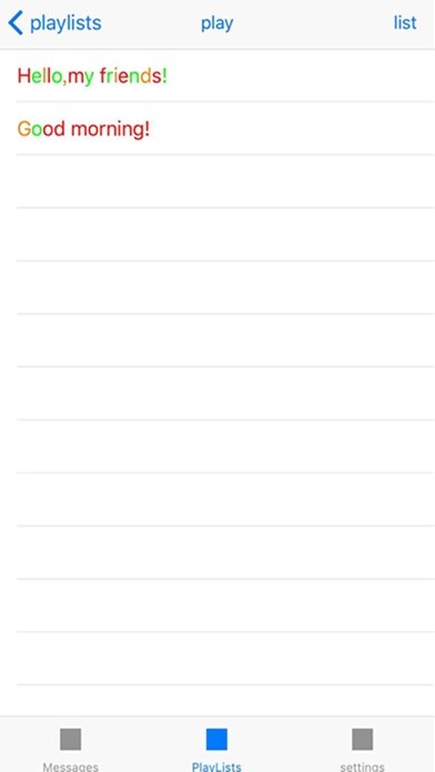 Emulate iPhone app ScrollingMessage using MyAndroid