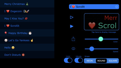 Emulate iPhone app Scrollit 2X - Visual messenger using MyAndroid