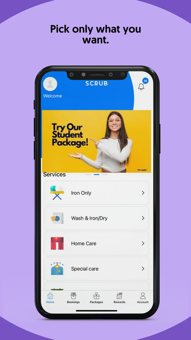 Emulate iPhone app Scrub Laundry & Dry Cleaning using MyAndroid Emulate iPhone app Scrub Laundry & Dry Cleaning using MyAndroid