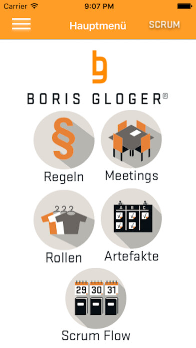 Emulate iPhone app Scrum Checklist-App using MyAndroid