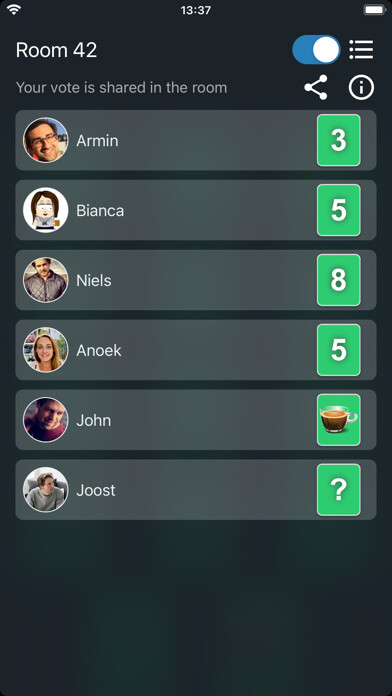 Emulate iPhone app Scrum Poker Cards (Agile) using MyAndroid Emulate iPhone app Scrum Poker Cards (Agile) using MyAndroid