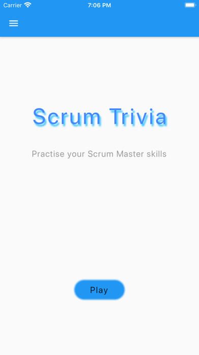 Emulate iPhone app Scrum Trivia using MyAndroid