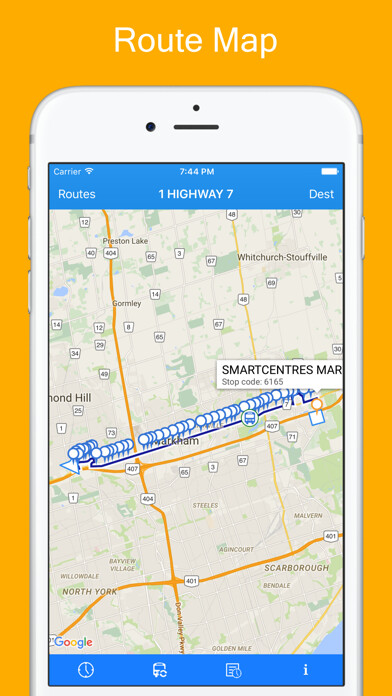 Emulate iPhone app SC Transit - York RT/Viva using MyAndroid