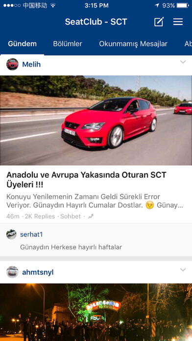 Emulate iPhone app SCT - Seat Club Turkey using MyAndroid