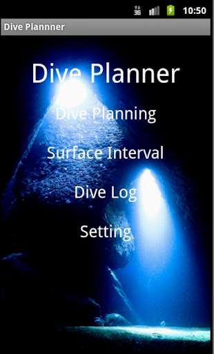 Emulate Android APK scuba diving Dive Planner lite