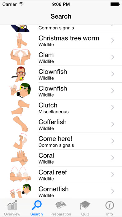 Emulate iPhone app Scuba Diving Hand Signals using MyAndroid Emulate iPhone app Scuba Diving Hand Signals using MyAndroid