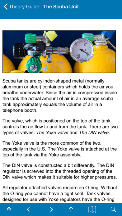 Emulate iPhone app Scuba Exam using MyAndroid