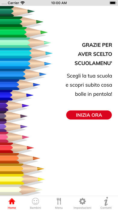 Emulate iPhone app Scuolamenu using MyAndroid
