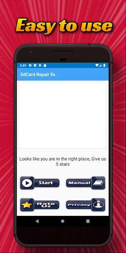 Run android online APK Sd Card Repair (Fix Sdcard) from MyAndroid or emulate Sd Card Repair (Fix Sdcard) using MyAndroid
