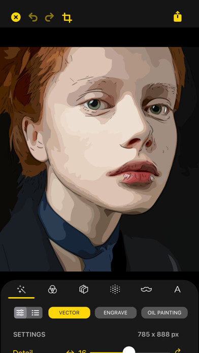 Emulate iPhone app SDFX - Paint & Cartoon Filters using MyAndroid
