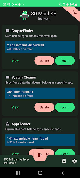 Run android online APK SD Maid 2/SE - System Cleaner from MyAndroid or emulate SD Maid 2/SE - System Cleaner using MyAndroid