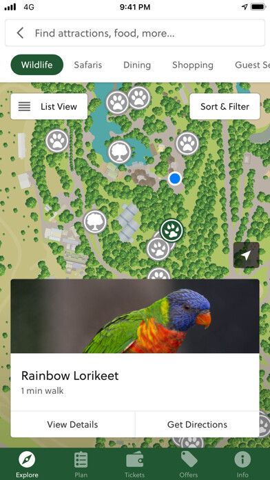 Emulate iPhone app SDZ Safari Park - Travel Guide using MyAndroid