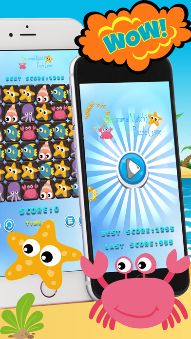 Emulate iPhone app Sea animal Match 3 Puzzle Game For Kids using MyAndroid Emulate iPhone app Sea animal Match 3 Puzzle Game For Kids using MyAndroid