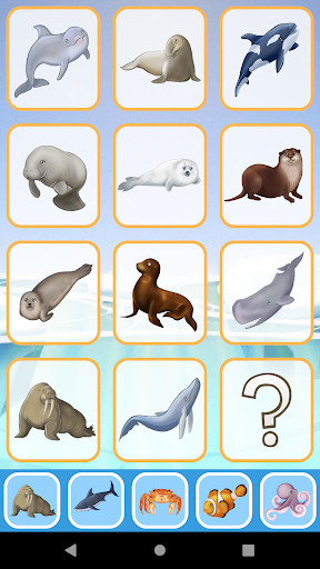 Run android online APK Sea Animals for toddler Babies cards Animal sounds from MyAndroid or emulate Sea Animals for toddler Babies cards Animal sounds using MyAndroid