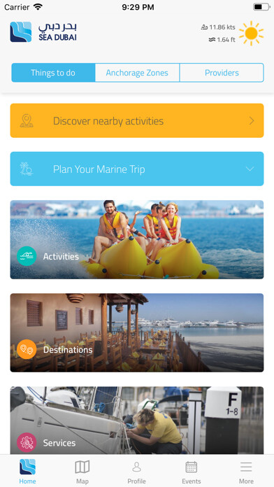 Emulate iPhone app Sea Dubai using MyAndroid