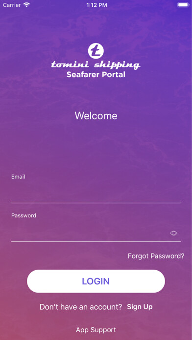 Emulate iPhone app Seafarer Portal Tomini using MyAndroid