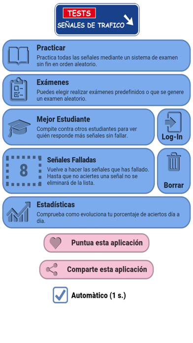 Emulate iPhone app Señales Tráfico España using MyAndroid