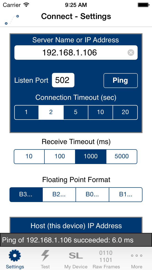 Emulate iPhone app Sealevel Modbus Connect using MyAndroid Emulate iPhone app Sealevel Modbus Connect using MyAndroid