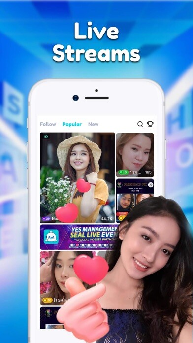 Emulate iPhone app Seal Live-Live Stream,Go Live using MyAndroid