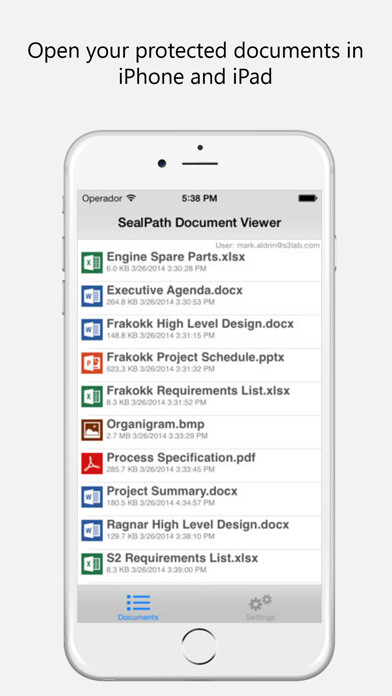 Emulate iPhone app SealPath Document Viewer using MyAndroid Emulate iPhone app SealPath Document Viewer using MyAndroid