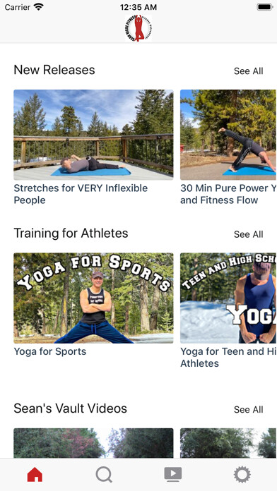 Emulate iPhone app Sean Vigue Fitness App using MyAndroid
