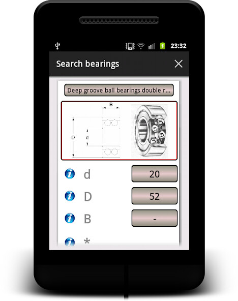 Run android online APK Search bearings Lite from MyAndroid or emulate Search bearings Lite using MyAndroid