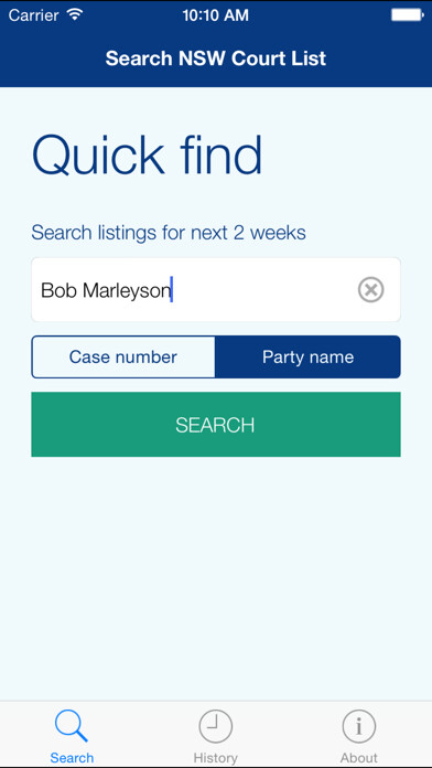 Emulate iPhone app Search NSW Court Lists using MyAndroid Emulate iPhone app Search NSW Court Lists using MyAndroid