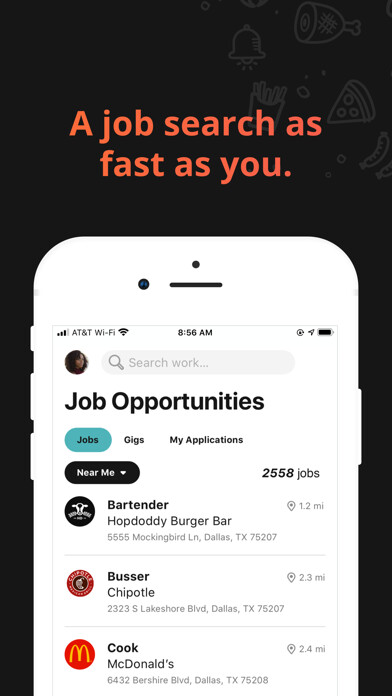 Emulate iPhone app Seasoned: Jobs & Community using MyAndroid