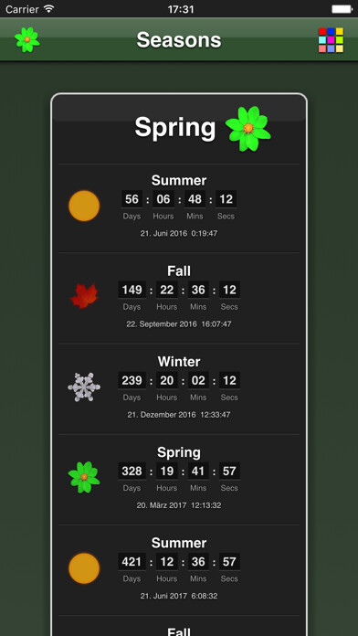 Emulate iPhone app Seasons App using MyAndroid Emulate iPhone app Seasons App using MyAndroid